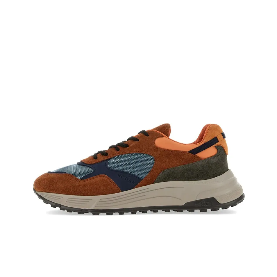 HOGAN Hyperlight Устойчивый к истиранию Низкий Топ Спортивная Повседневная Обувь Мужская Синий Оранжевый Зеленый