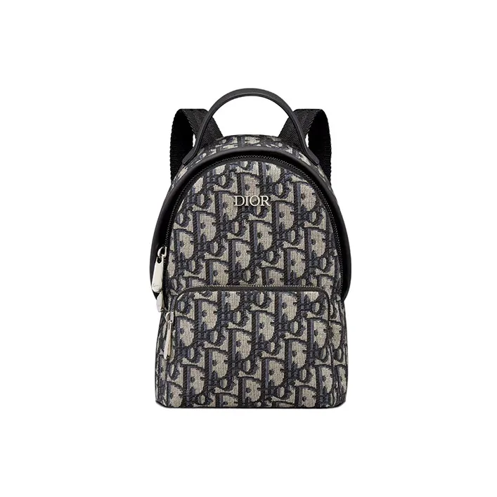 DIOR Cow Leather Backpack Mini Kids' Beige/Blue