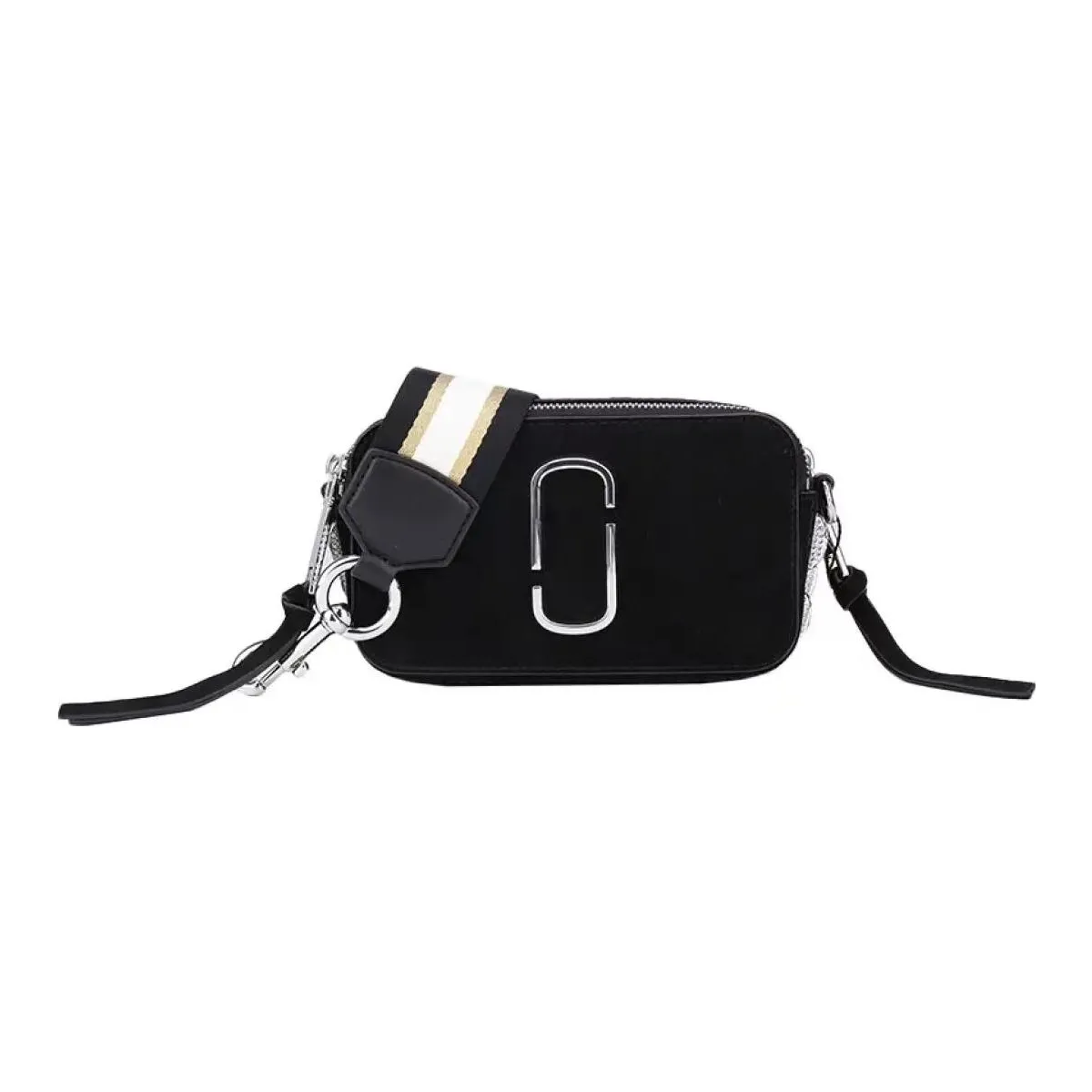 MARC JACOBS Snapshot Cow Leather Camera Bag Shoulder Bag Crossbody Bag Small Size Women's Black