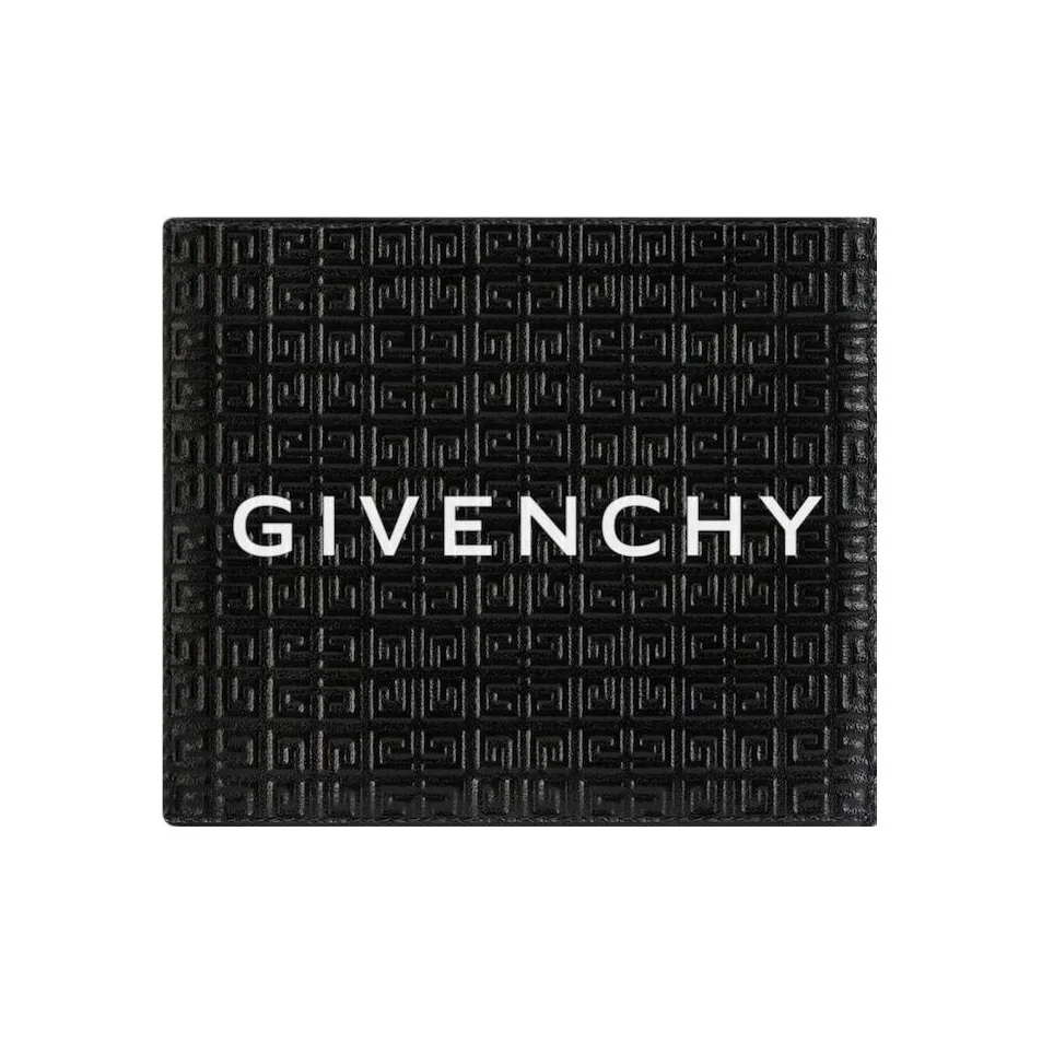 GIVENCHY 4G Коровья кожа Кошелек Мужской Черный