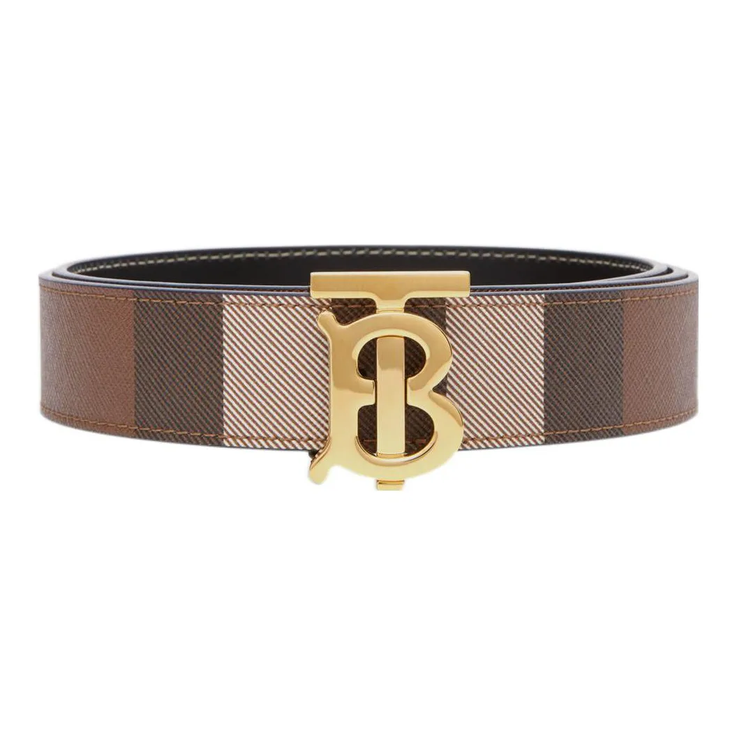 Burberry Smooth Buckle Comfortable Fashion Belt Women's Brown Width  3cm