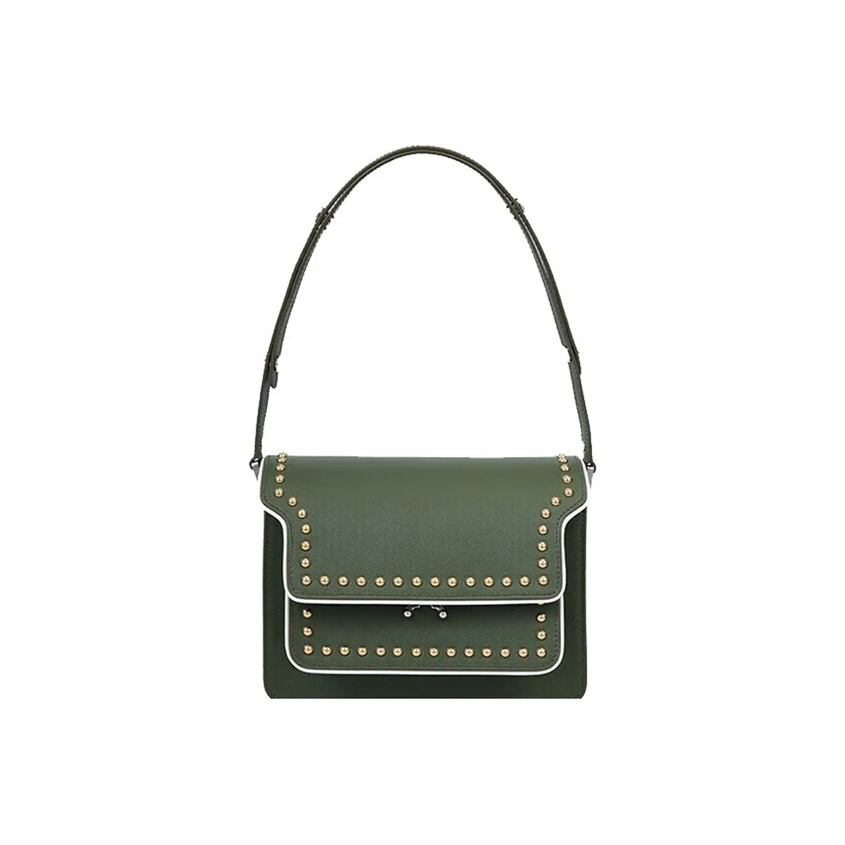 MARNI Cow Leather Trunk Bag Small Square Bag Shoulder Bag Women's Jasper