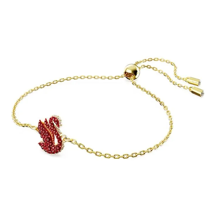 Swarovski Energetic 'Red' Iconic Swan Artificial Crystal Bracelets Women's