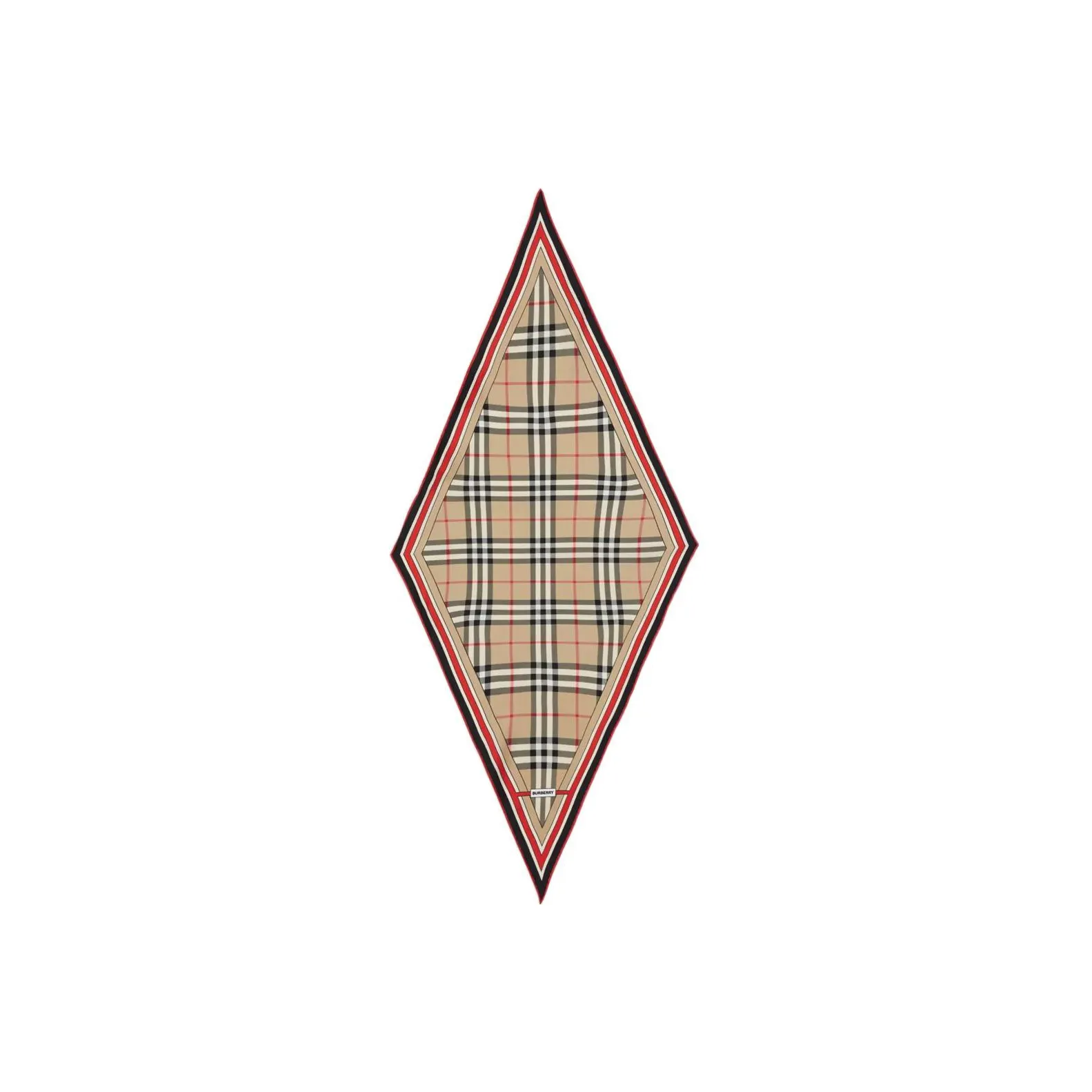 Burberry Checked Diamond-Shape Scarf