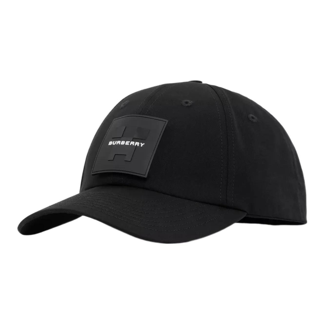 Burberry X Minecraft Logo Applique Cotton Gabardine Baseball Cap