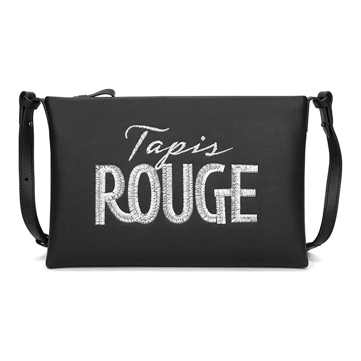 ELLE HOMME Сумка через плечо из натуральной коровьей кожи маленькая мужская черная красная