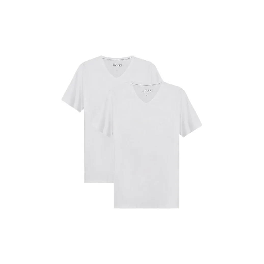 HUGO BOSS T Shirts Men's 2 Piece Set White+White