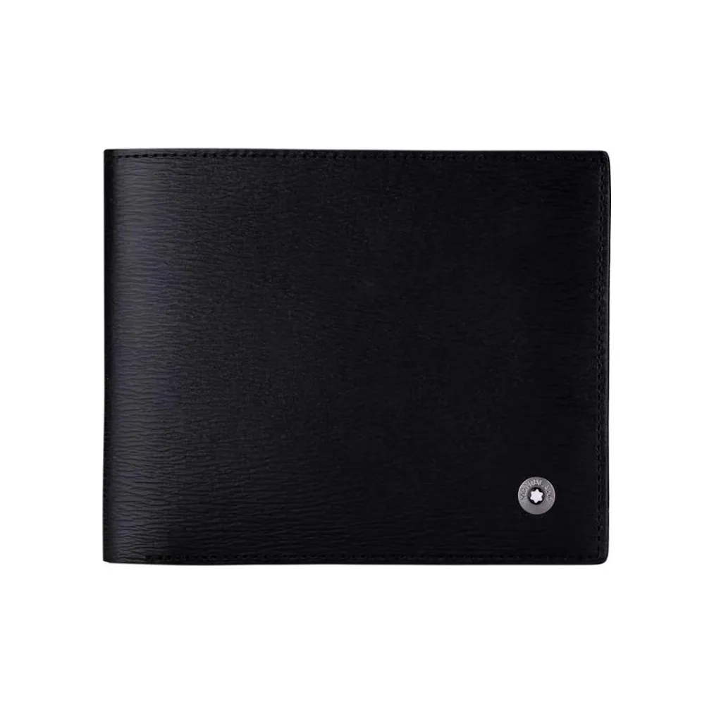 MONTBLANC Кошелек из коровьей кожи мужской черный