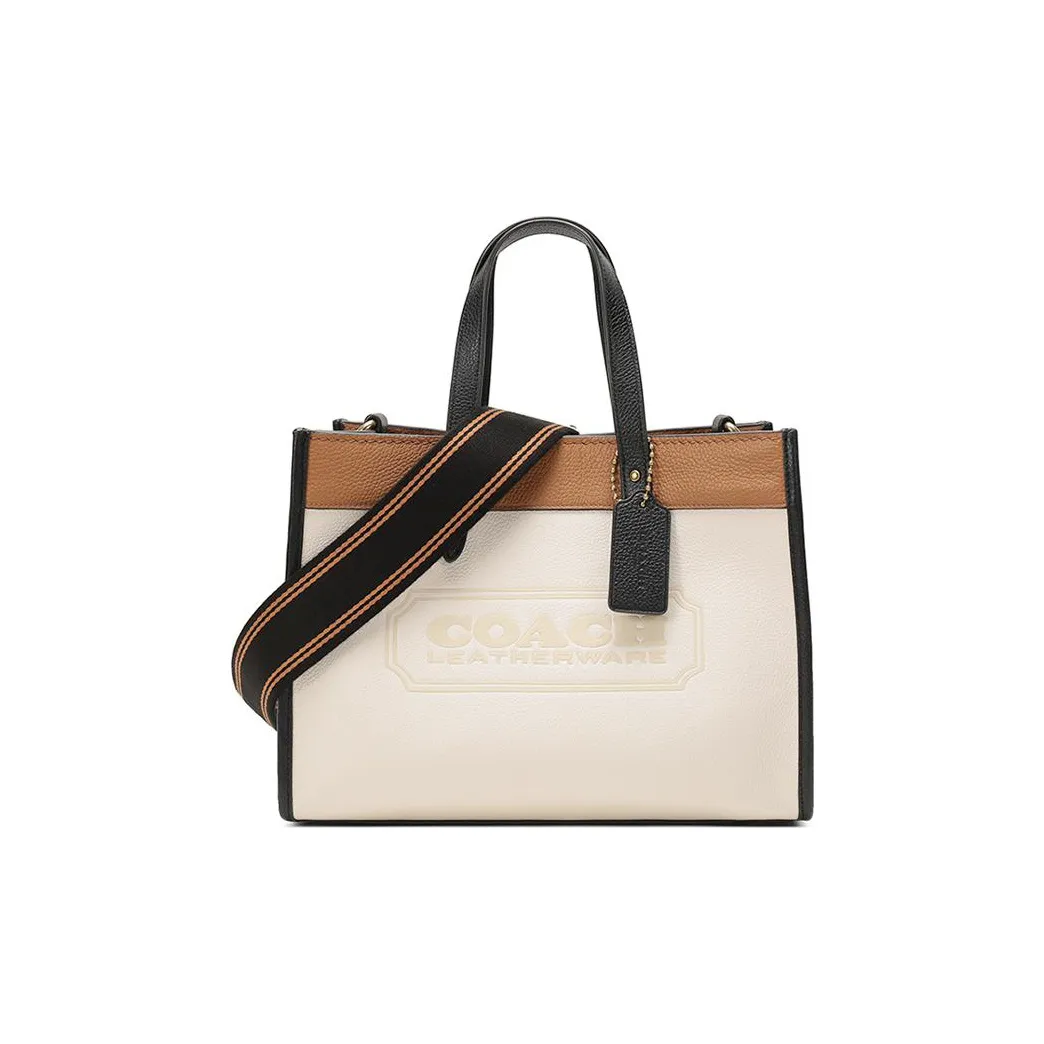 COACH Field Leather Tote Bag, Shopping Bag, Handbag, Shoulder Bag Women's