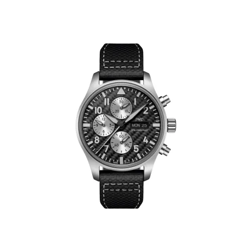 IWC Механический Movement Мужские часы Pilot Collection 43 мм Черные