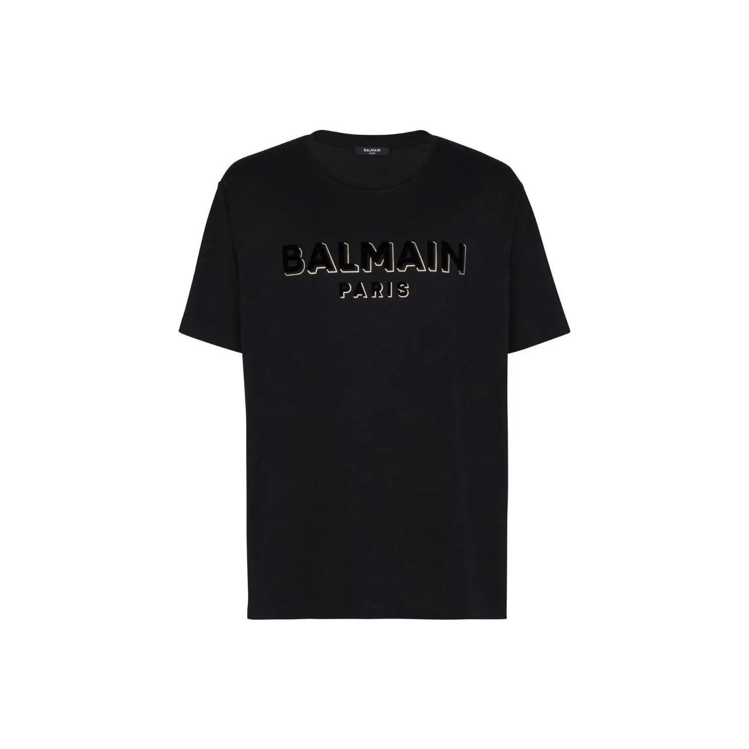 BALMAIN Oversized Flocked Logo T Shirt