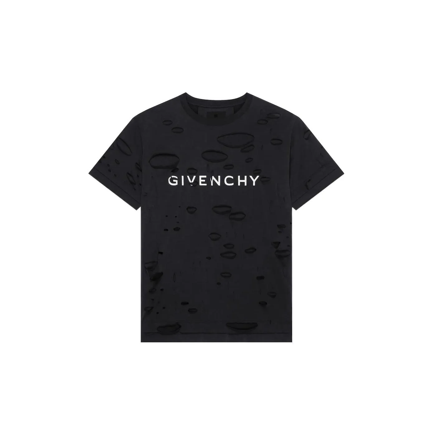 Givenchy logo stripe silk embroidered tie