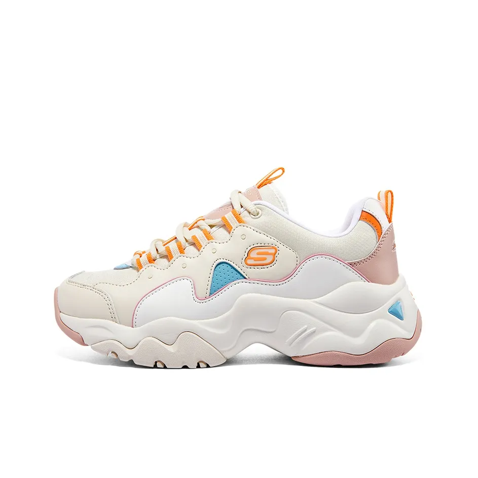 Skechers D'LITES 3,0 Пена Медвежонок Низкий Топ Повседневный Женские Белый Розовый