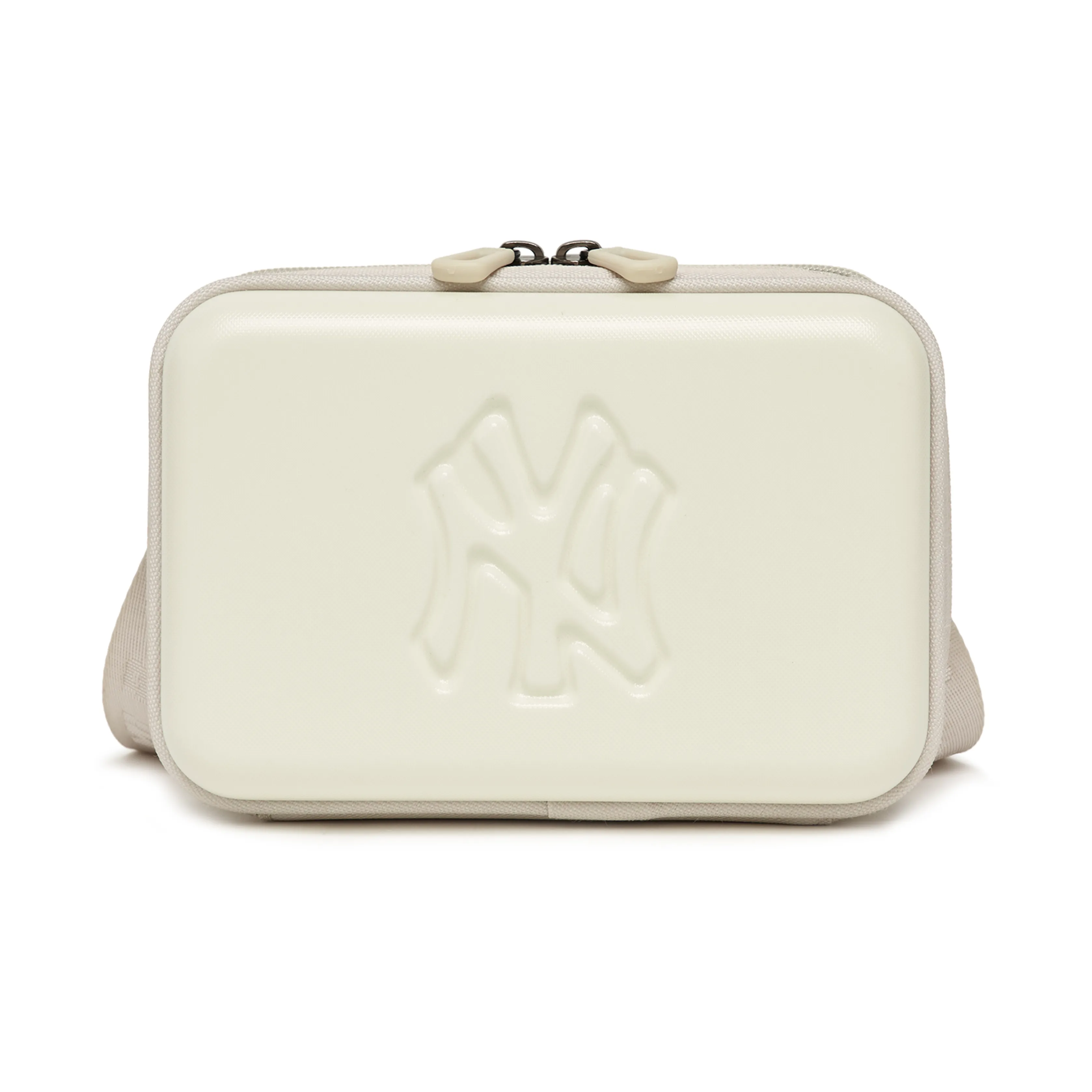 Mlb Base Logo Полиэстер Camera Сумка Сумка через плечо Мини Женская Белая