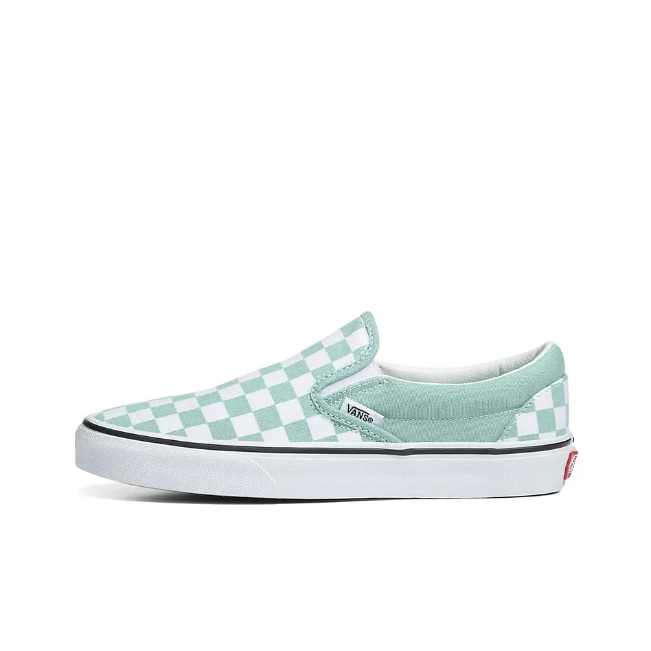 Vans CLASSIC Slip-On Low Top Скейтборд Кроссовки Унисекс Синий Белый