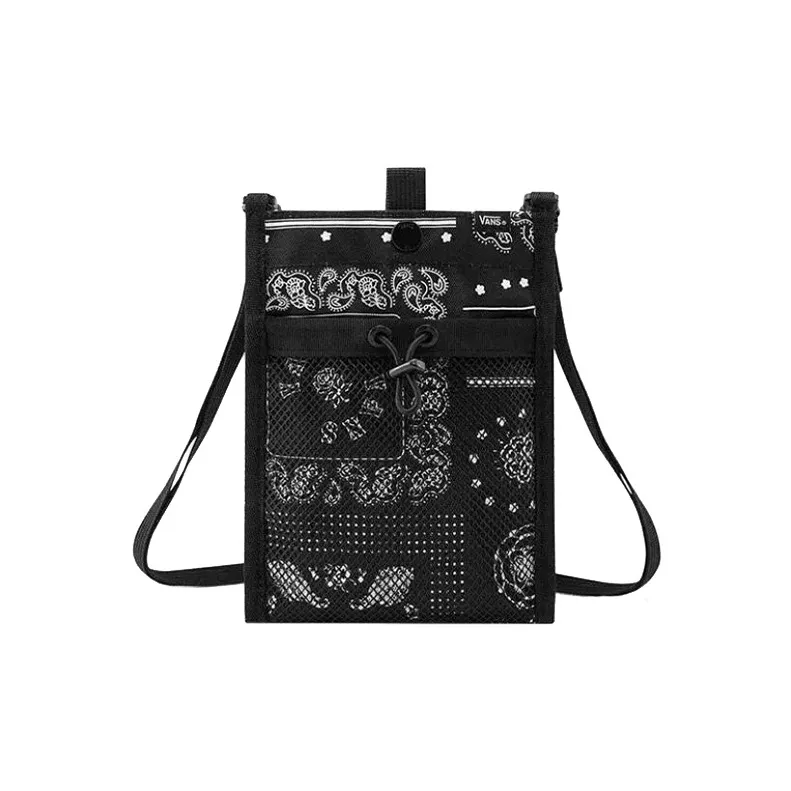 VANS Ткань Маленькая Квадратная Сумка через плечо Стандартная Унисекс Черная