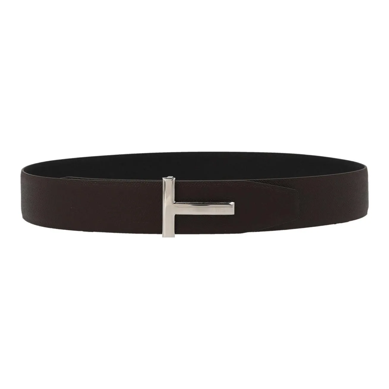 TOM FORD Logo Plaque Reversible Buckled Belt