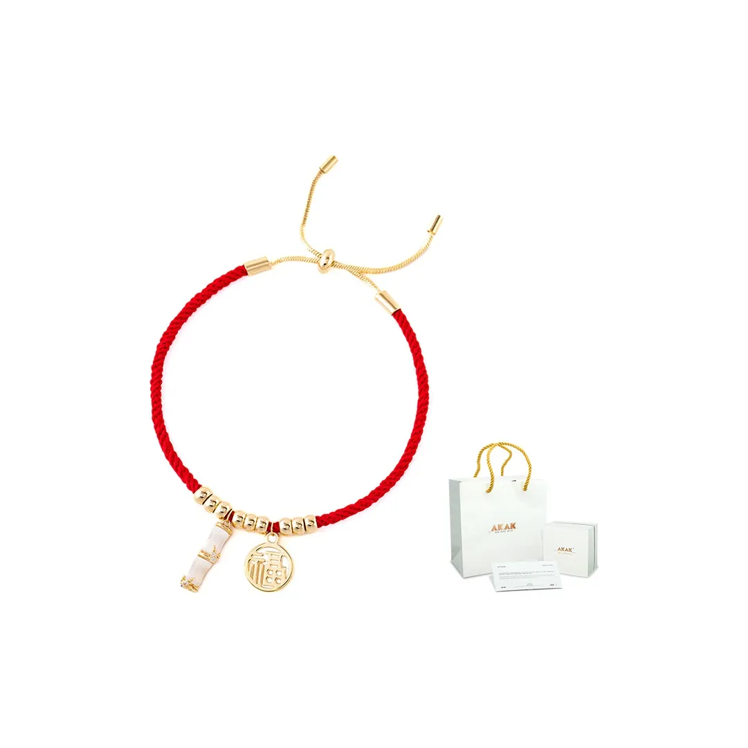 AKAK Медные браслеты, красный, унисекс