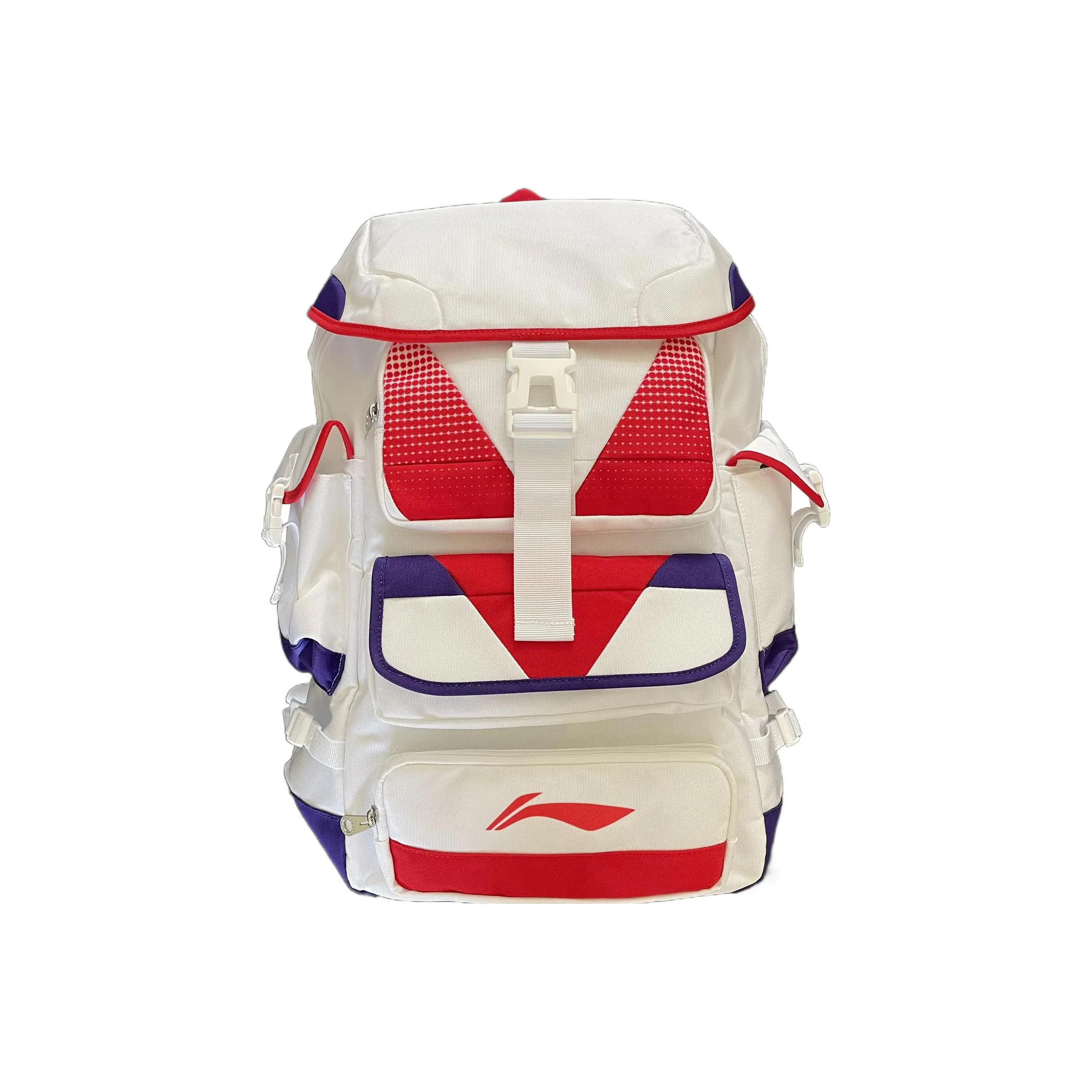 LINING Спорт Basketball Collection Полиэстер Рюкзак Стандартный Унисекс Белый Красный Синий