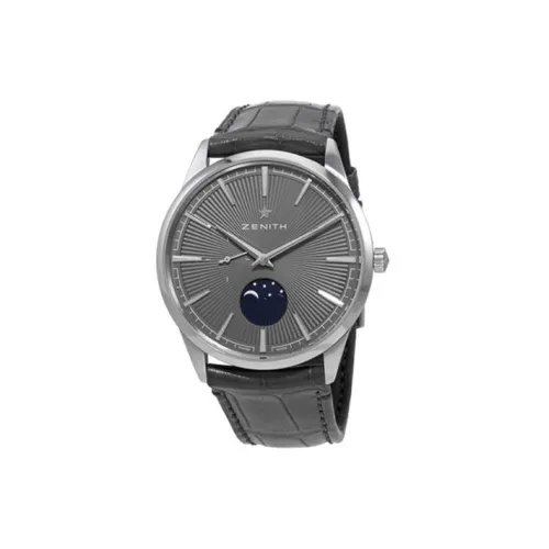 ZENITH Механический Movement Унисекс Элита Часы 36 мм Серые