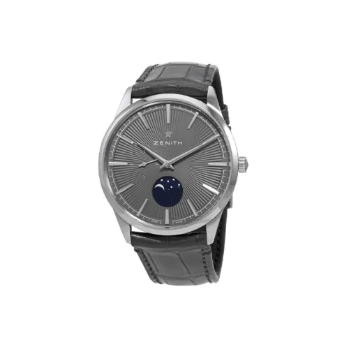 ZENITH Механический Movement Унисекс Элита Часы 40,5 мм Серые