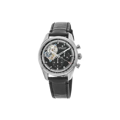 ZENITH Механический Movement Мужские EL PRIMERO Часы 42 мм Черные