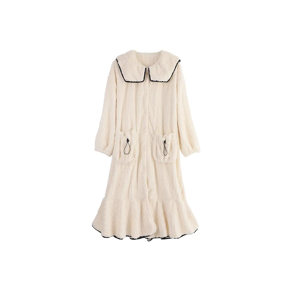 Chun Xi Панда Бархат Lady's Dressing Gown Женские Банные халаты