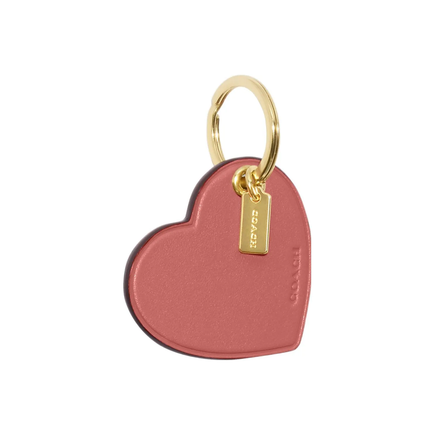 COACH Smooth Leather Bag Charm Bag Merch Women's Pink