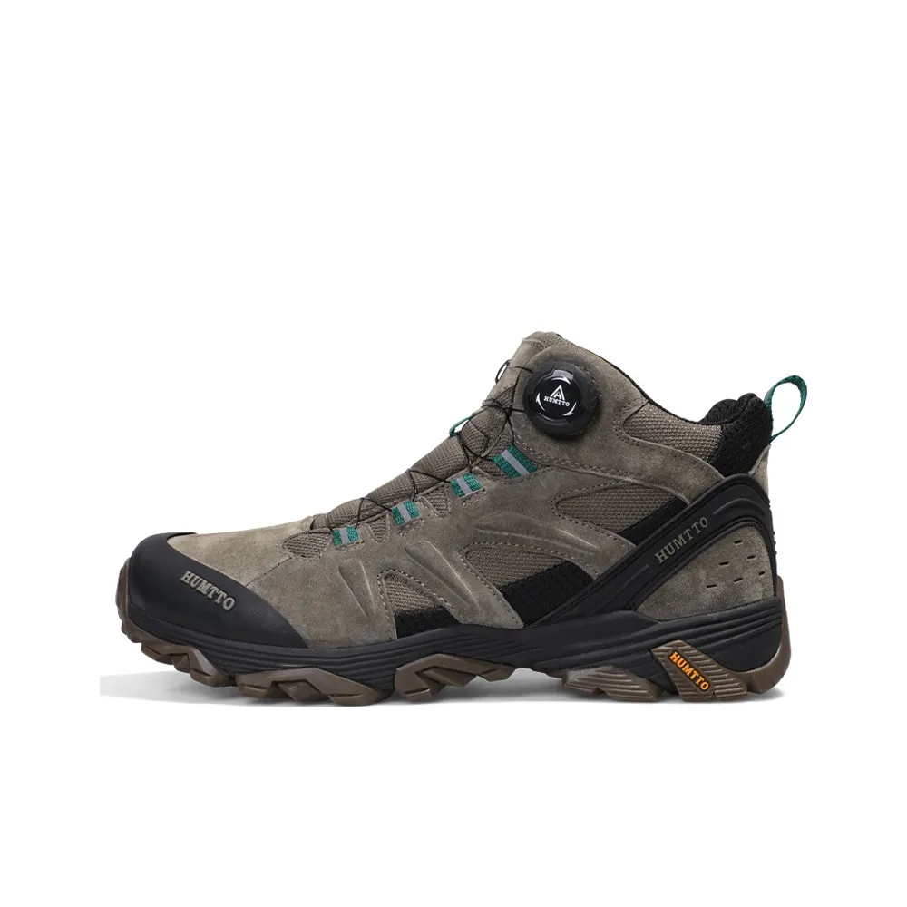 HUMTTO Mountaineering & Hiking Shoes Men's Mid Top Jasper/Khaki/Gray/Black/Sand/Light Gray/Light Pink/Dark Gray/Pink