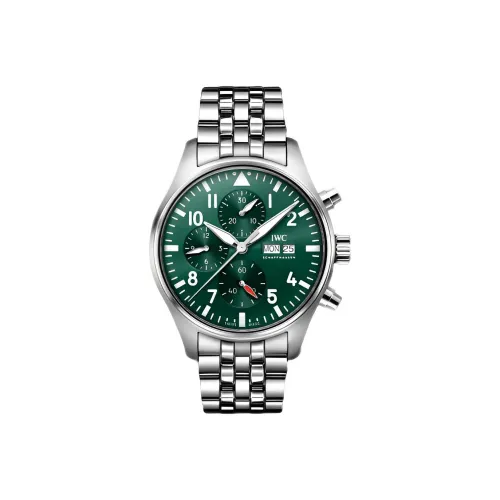 IWC Автоматический Механический Movement Мужские Часы Pilot Collection 43 мм Зеленые