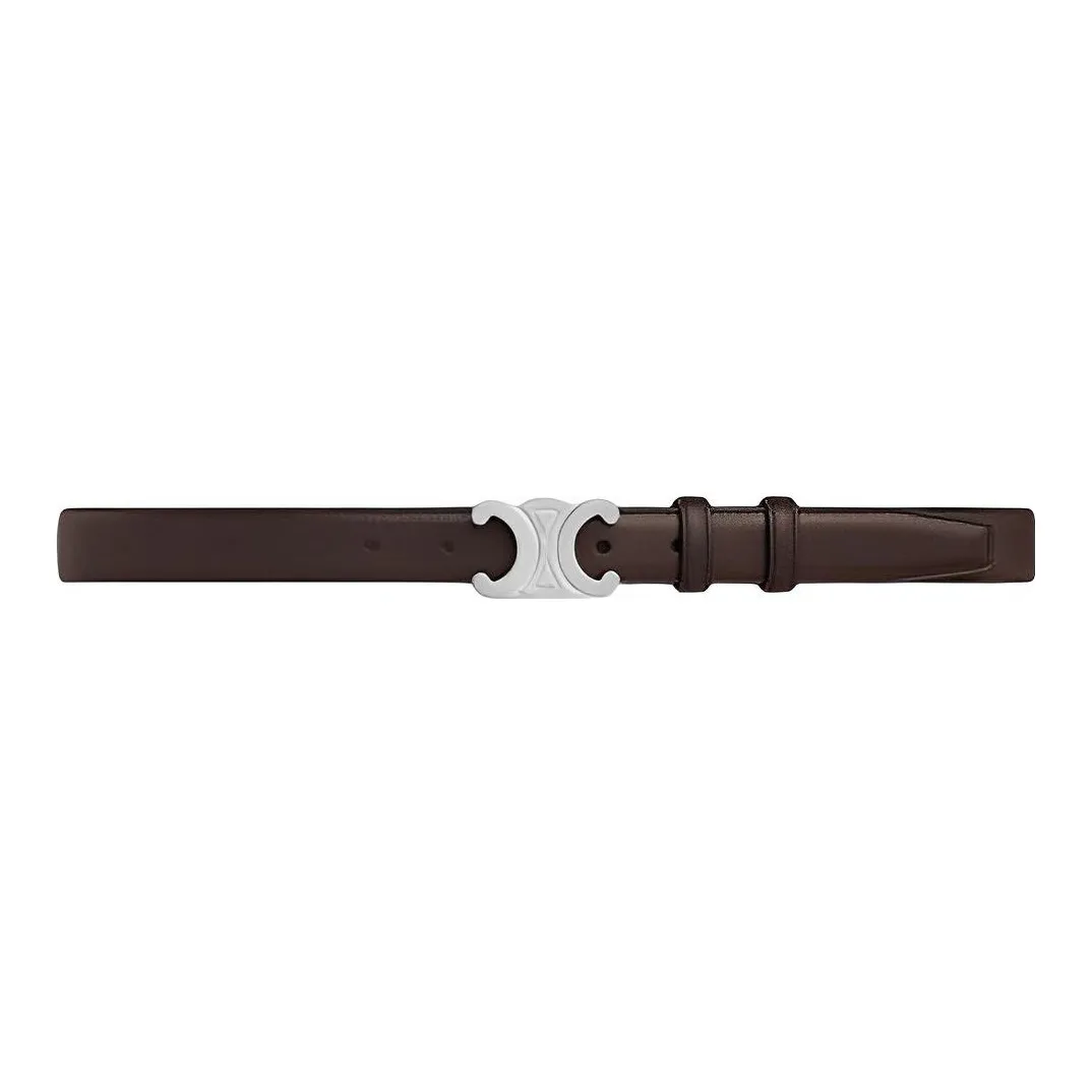 CELINE Medium Triomphe Belt In Natural Calfskin