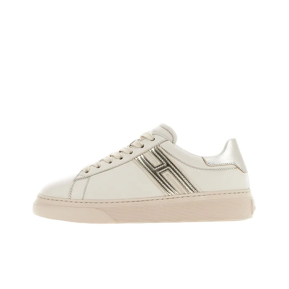 HOGAN H365 Стильные Скейтбординги Женские Белые Серебряные