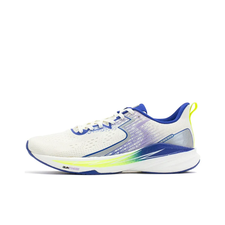 361° Carbon CQT Дышащие Низкие Беговые Кроссовки Мужские Перо Белый