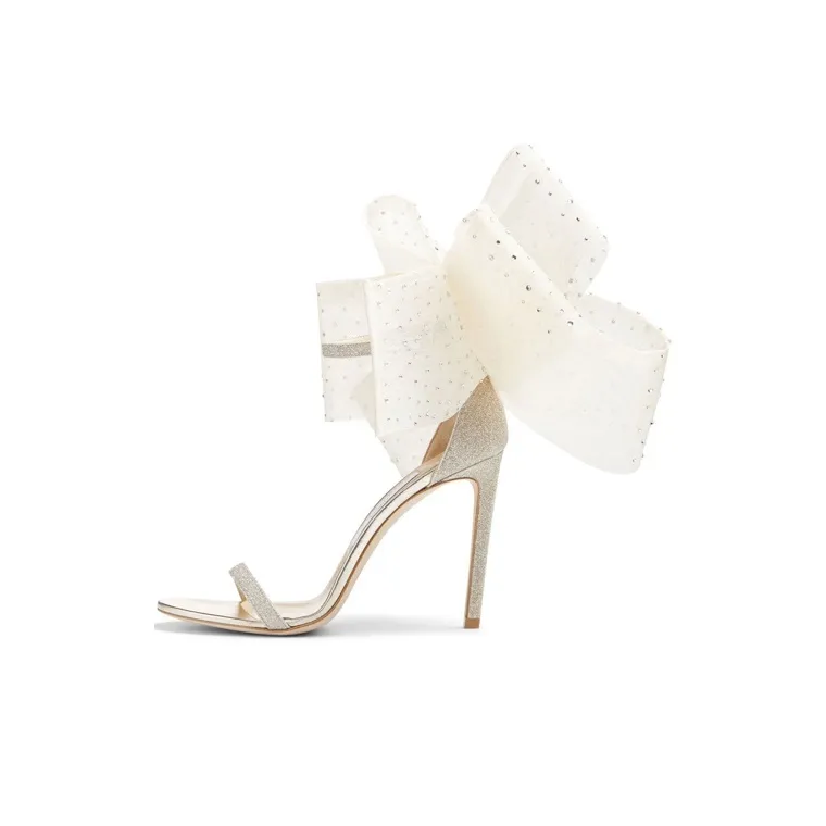 Jimmy Choo Aveline 100mm Bow embellished Sandals