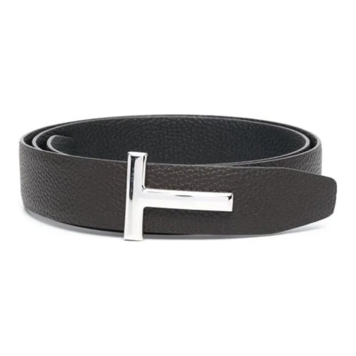 TOM FORD T Logo Buckle Belt