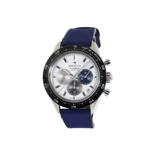 ZENITH Автоматический Механический Movement Мужские Часы Chronomaster Sport Flagship Collection 41 мм Белые