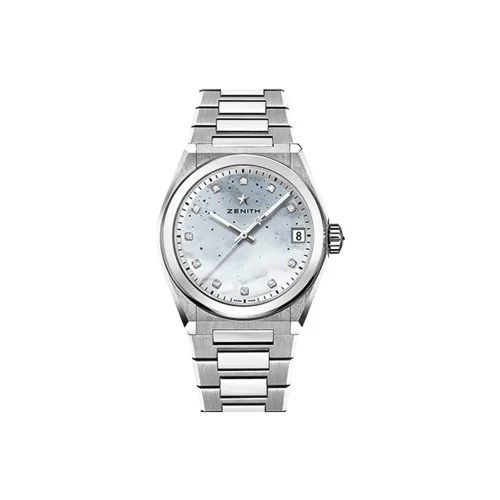 ZENITH Автоматический Механический Movement Женские Часы Defy Collection 36 мм Жемчужная Раковина Цвет