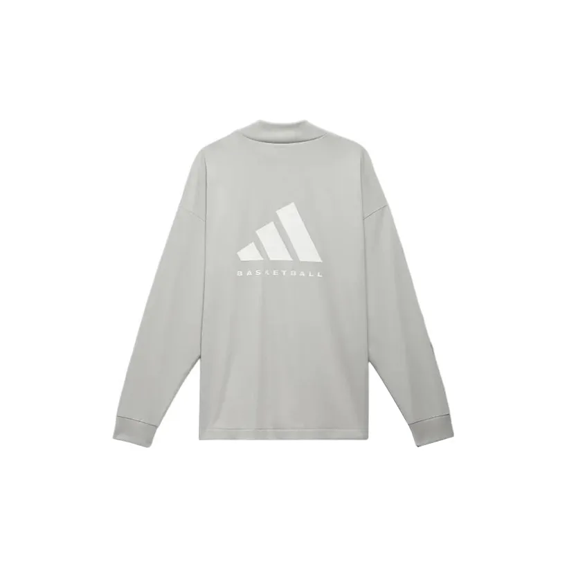 Adidas Рукав с оборванным плечом T-рубашка Unisex Light Серый Международная версия