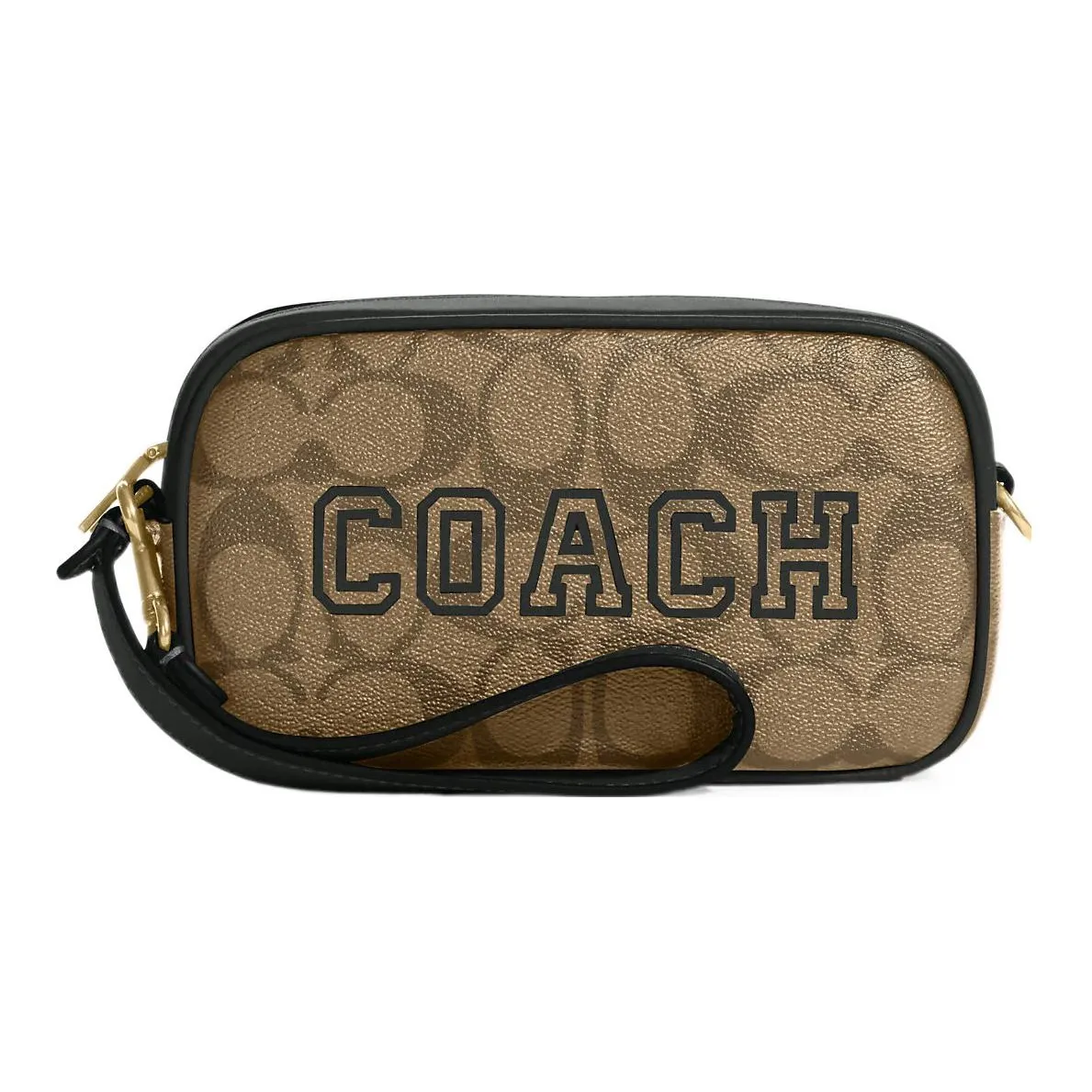 COACH Jamie Искусственная кожа Запястье Сумка Клатч Сумка Маленькая Женская Хаки и Темно-зеленый