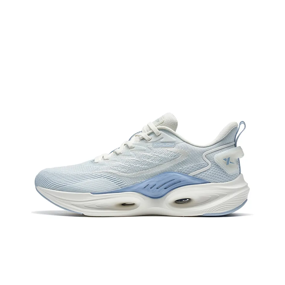 XTEP Shock Absorbers With Slip Resistant And Abrasion Resistant Properties Low Top Running Shoes Men's Dusty Blue