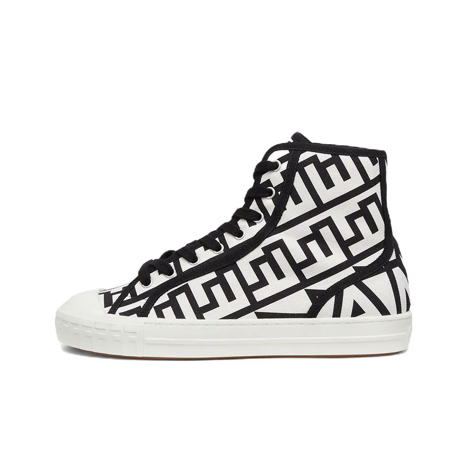 FENDI By Marc Jacobs Domino High Tops Black White Canvas