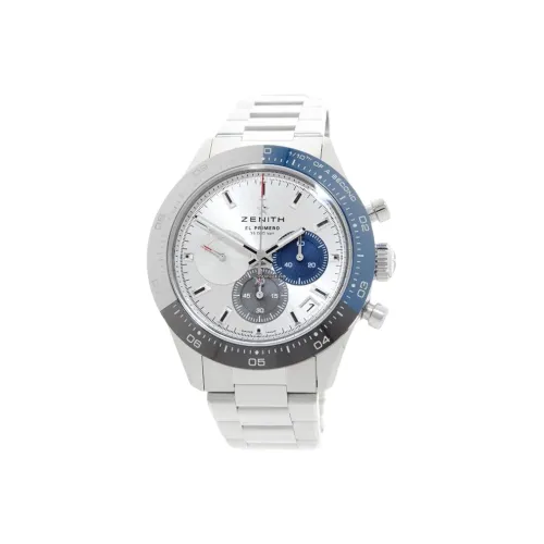 ZENITH Автоматический Механический Movement Мужские Часы Chronomaster Sport Flagship Collection 41 мм Серебряные