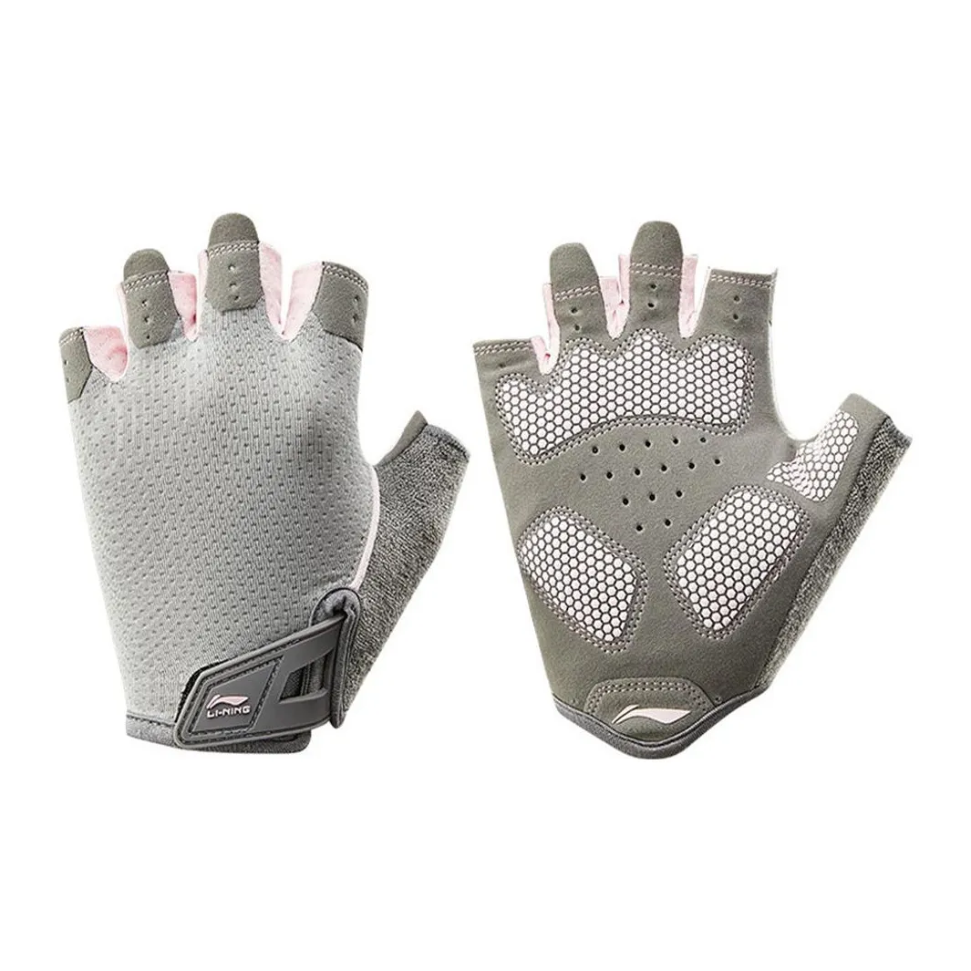 LINING Спортивная перчатка унисекс серый розовый