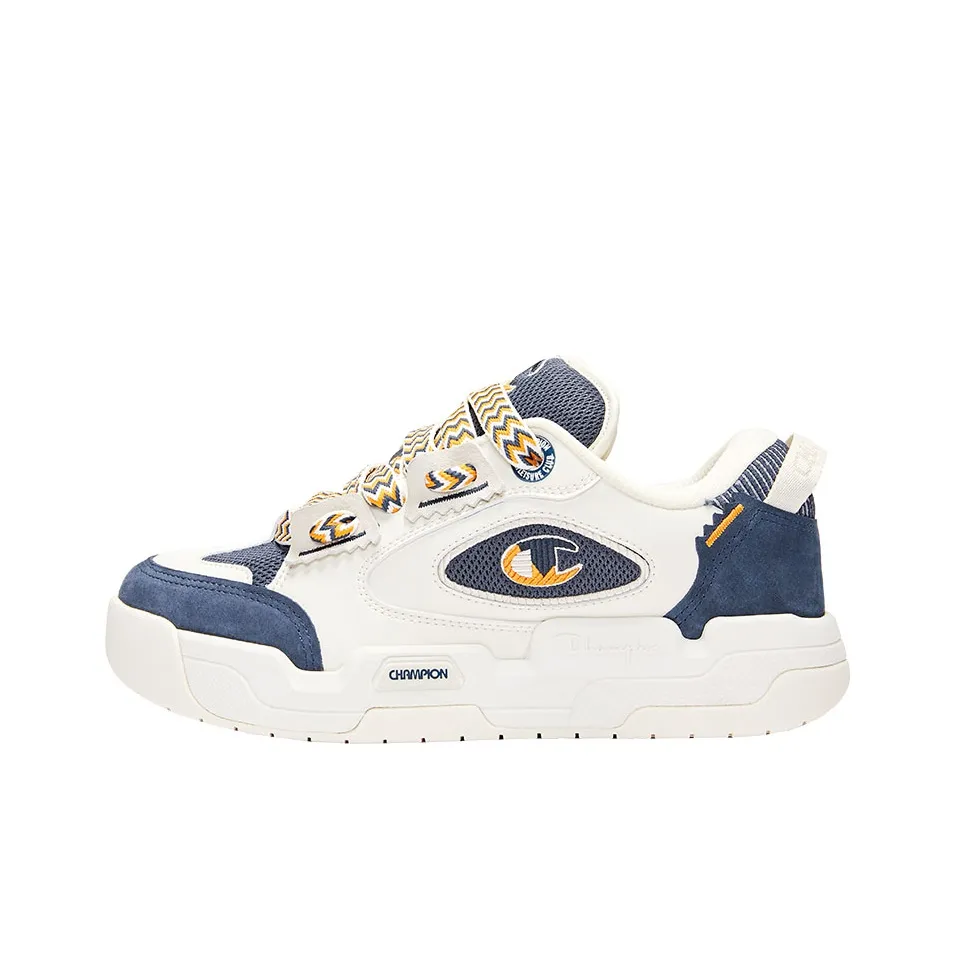 Champion Essentials Collection Valve V2 Low Топ Скейтборд Кроссовки Мужские Синие Белые