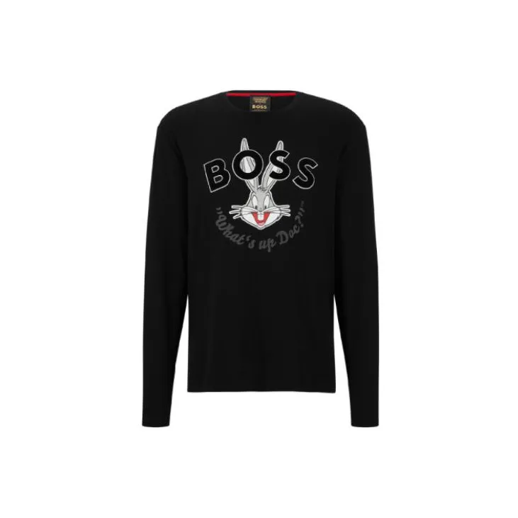 HUGO BOSS x Looney Tunes SS23 T Shirt Men's Black