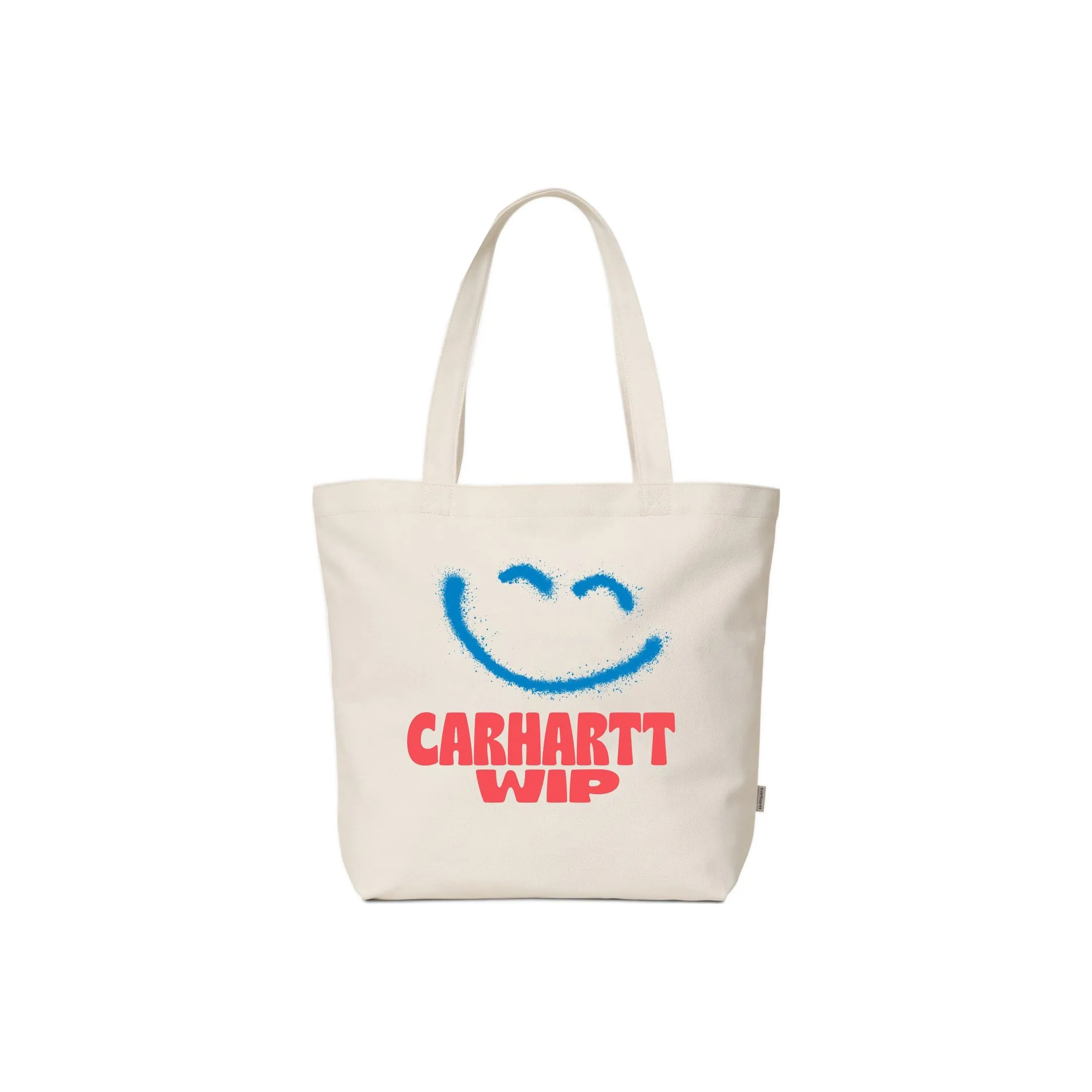 Carhartt WIP Cotton Canvas Tote Bag, Shopping Bag, Canvas Bag, One Shoulder Handbag Regular Men's White