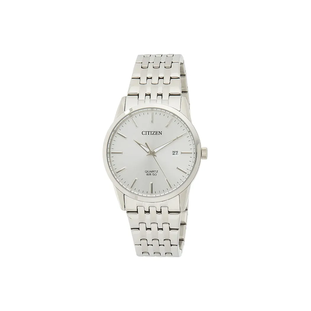 CITIZEN Кварцевый механизм нержавеющая сталь ремешок мужские часы серебристый циферблат
