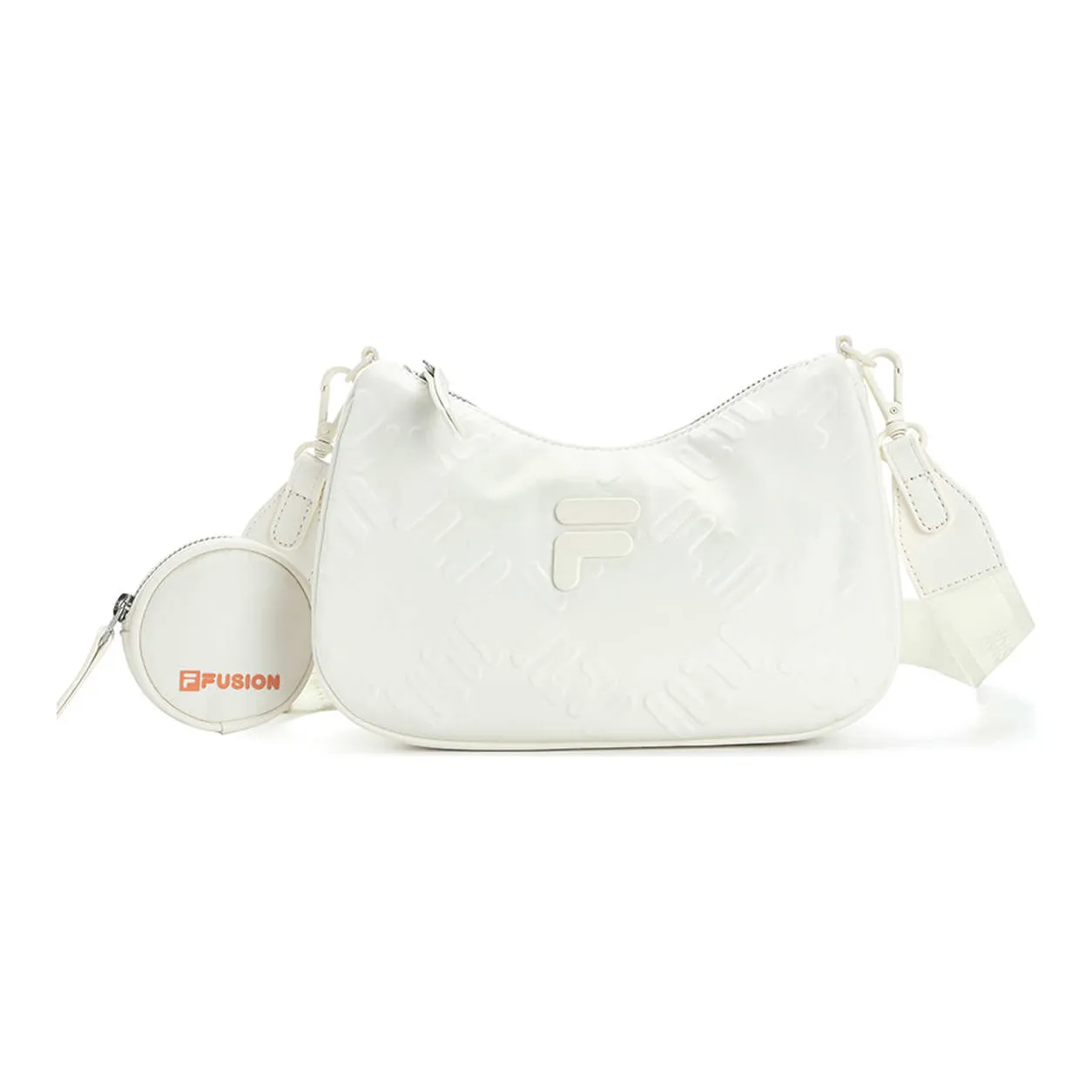 FILA FUSION Polyurethane Crossbody Bag Regular Women's White