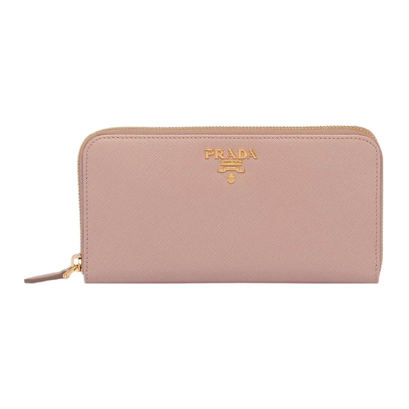 PRADA Leather Wallet Tubas Women's Pink