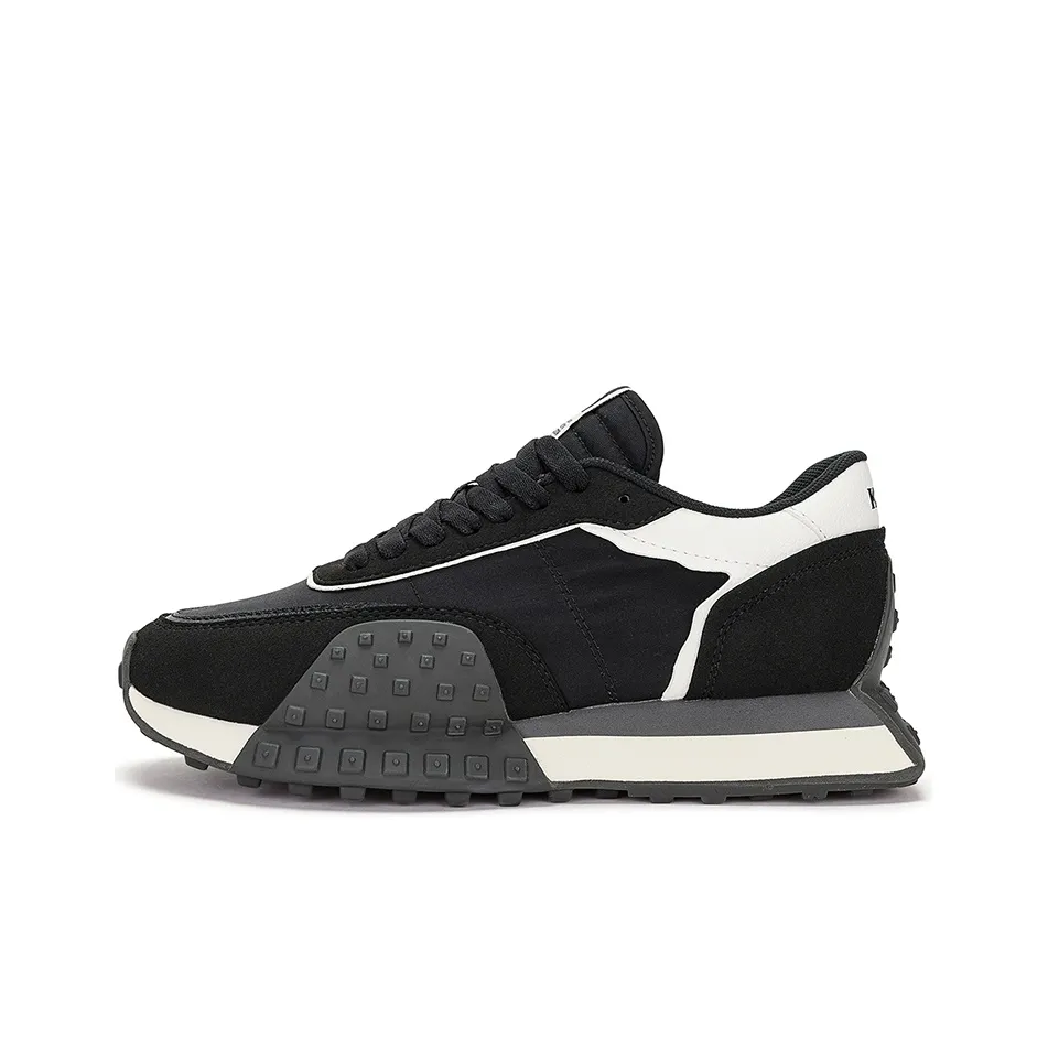 Kappa Low Top Running Shoes Unisex Black White